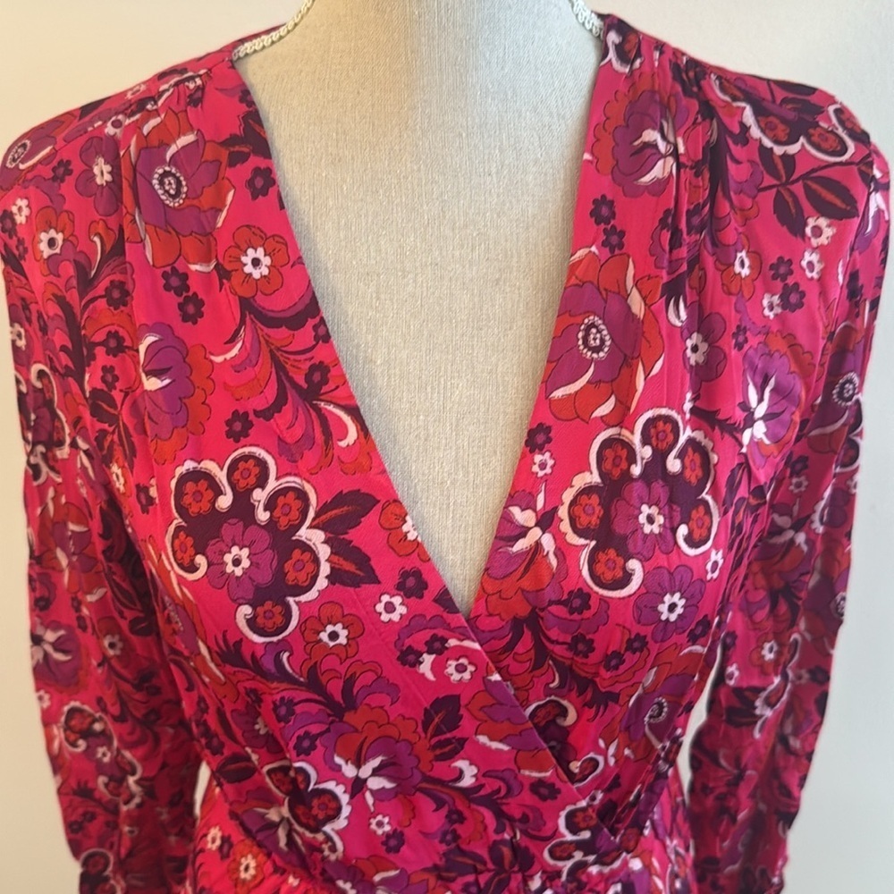 NEW Anthropologie Maeve Wrap Dress Pink Floral XS
NWT - Picture 5 of 9